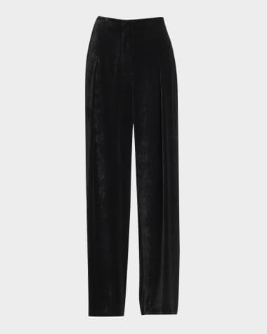 Golden Goose Journey Velvet-Effect Loose Pants