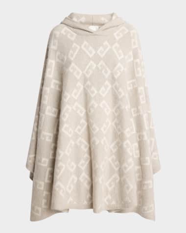 Givenchy 4G Cashmere Hooded Poncho