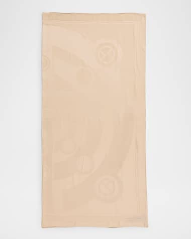 Giorgio Armani Logo Jacquard Silk Stole
