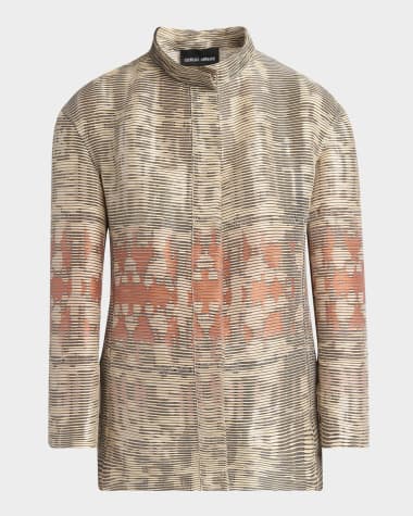 Giorgio Armani Tiger Jacquard Blazer Jacket