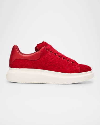 McQueen Men's Larry Suede Oversized Low-Top Sneakers