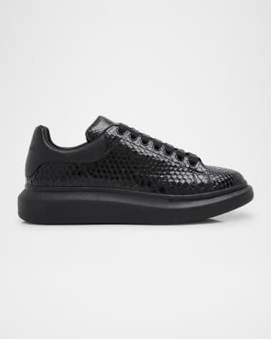 McQueen Men's Python Oversized Sneakers