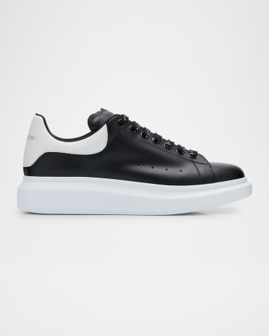 McQueen Men's Larry Leather Oversized Low-Top Sneakers
