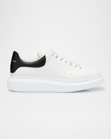 McQueen Men's Larry Leather Oversized Low-Top Sneakers