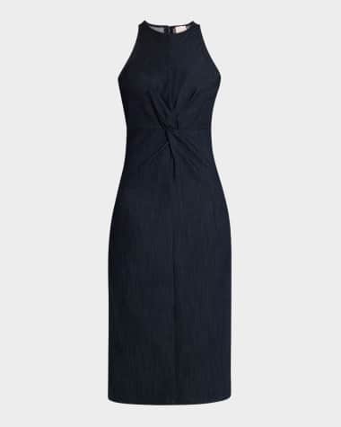 Cinq a Sept Clara Twist-Front Midi Dress