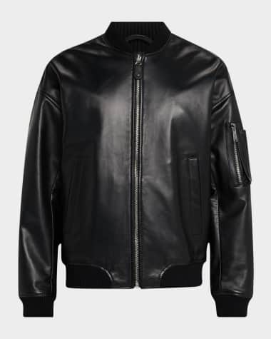 Dsquared2 Men's Leather Bomber Jacket