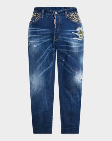 Dsquared2 Men's Bro Distressed Studs Jeans