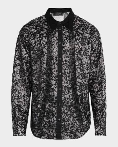 Dsquared2 Men's Sexy Tie Blossoms Button-Down Shirt