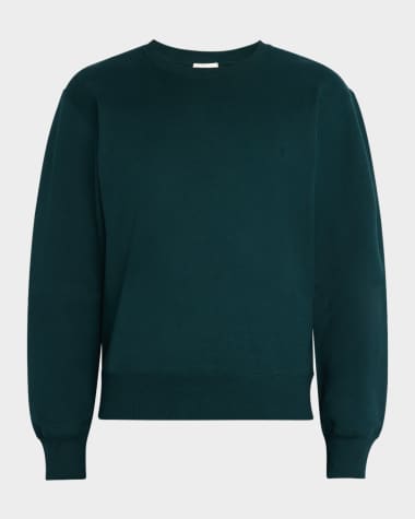 Saint Laurent Men's Solid Terry Sweater