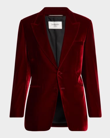 Saint Laurent Men's Velour Sport Coat