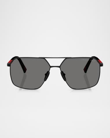 Prada Men's Linea Rossa PS A50S Aviator Sunglasses