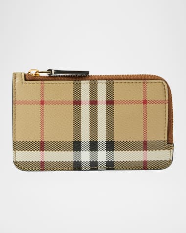 Burberry Sommerset Check Zip Card Holder