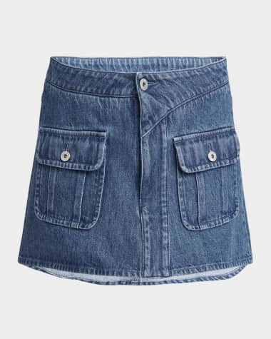 JW Anderson Patch Pocket Mini Denim Skirt
