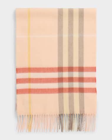 Burberry Giant Check-Print Cashmere Scarf