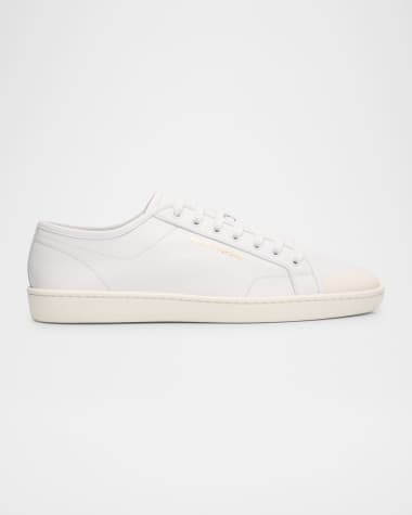 Saint Laurent Men's Gym Leather Low-Top Sneakers