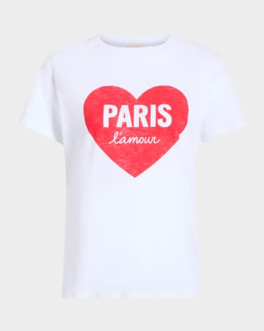 Cinq a Sept Crewneck Paris L'Amour Heart Tee