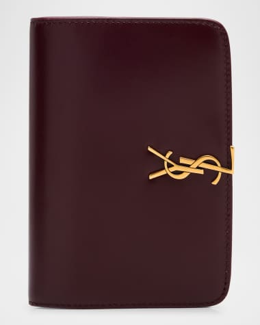Saint Laurent YSL Passport Holder in Calfskin