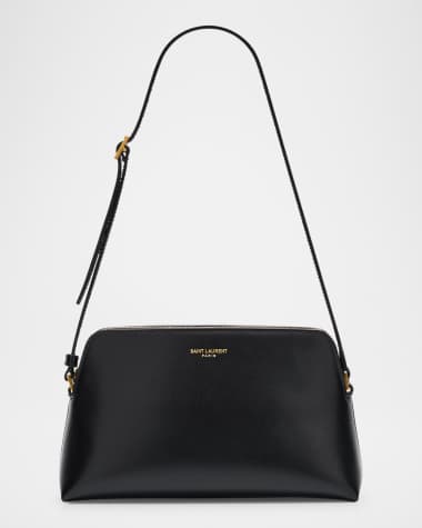 Saint Laurent Mini Pouch on Strap Shoulder Bag in Leather