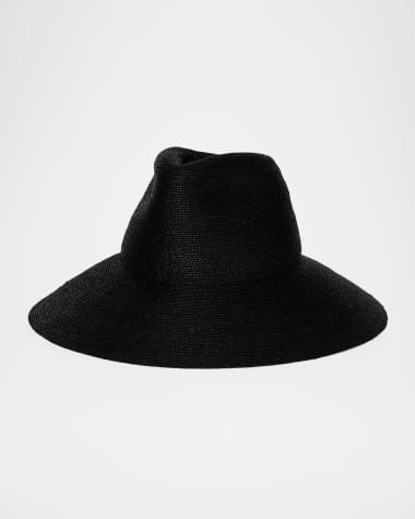 Janessa Leone Colette Wide-Brim Raffia Hat