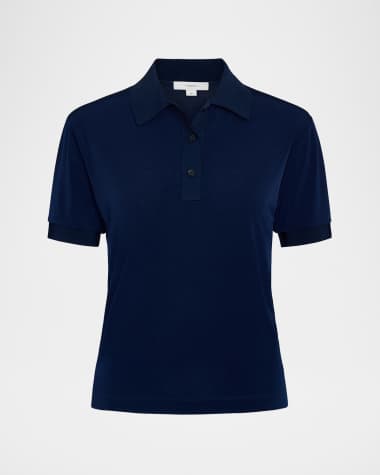 Vince Short-Sleeve Polo Top