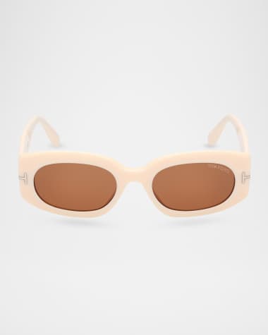 TOM FORD Cielle Oval Acetate Sunglasses