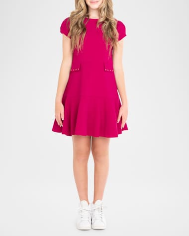 Zoe Girl's Mallory Flared Dress, Size 7-16