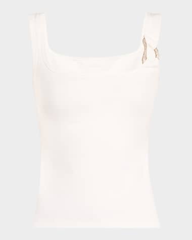 AREA Crystal Link Tank Top