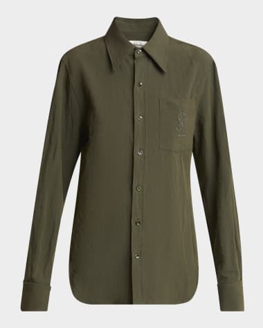 Saint Laurent YSL Pocket Button-Down Shirt