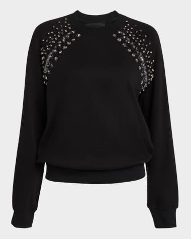 Le Superbe Posh Embellished Pullover Sweatshirt