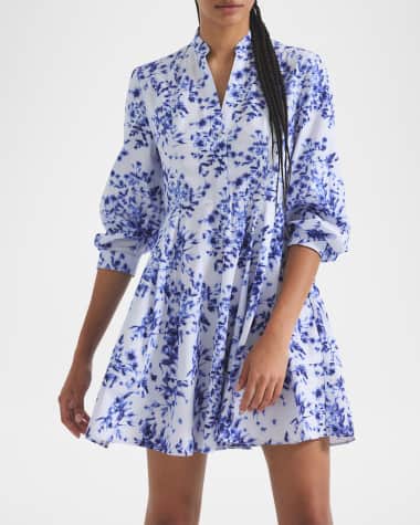 Derek Lam 10 Crosby Jessica Floral A-Line Mini Dress