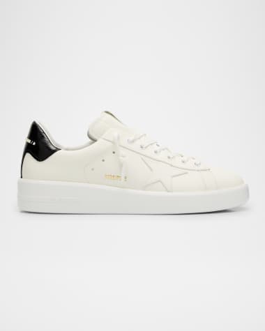 Golden Goose Men's Purestar Leather Low-Top Sneakers