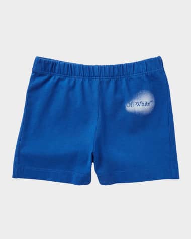 Off-White Boy's Arrow Spray Jersey Shorts, Size 3M-3