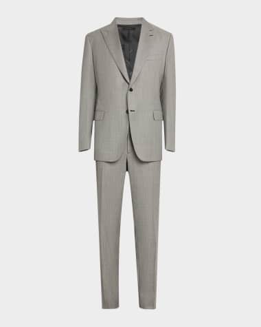 Brioni Men's Wool Sharkskin Suit