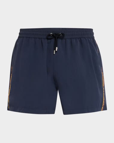 Paul Smith Men's Plain Stripe Swim Shorts