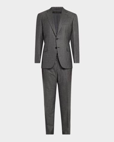 Brioni Men's Wool Check Suit
