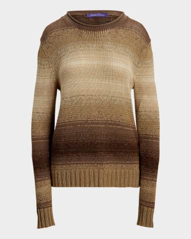 Ralph Lauren Collection Ombre Linen-Blend Rollneck Sweater