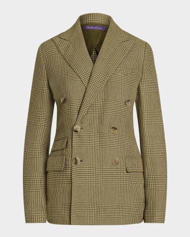 Ralph Lauren Collection Richie Glen Plaid Tweed Jacket