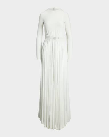 Ralph Lauren Collection Shirred Crepe Jersey Day Dress