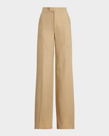 Ralph Lauren Collection Dean Silk-Linen Twill Pants