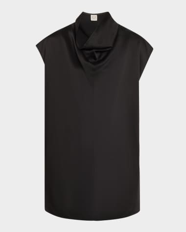 Toteme Sleeveless Funnel Neck Top