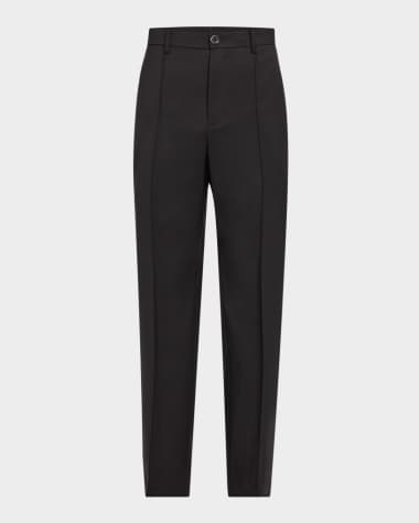 Helmut Lang Men's Relaxed-Fit Pleated Suit Trousers