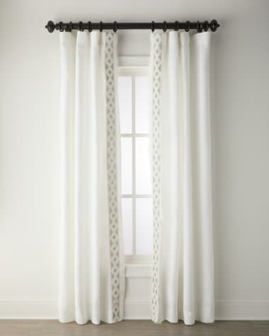 Home Silks Amalfi Light-Filtering Linen Drapery Panels, 52" x 108" - Set of 2