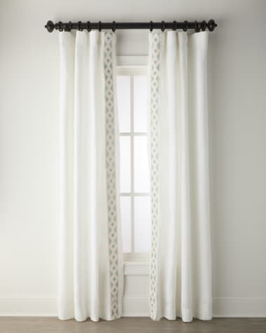 Home Silks Amalfi Light-Filtering Linen Drapery Panels, 52" x 96" - Set of 2
