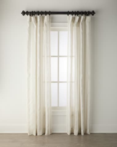 Home Silks Flutter Sheer Drapery Panel, 96"