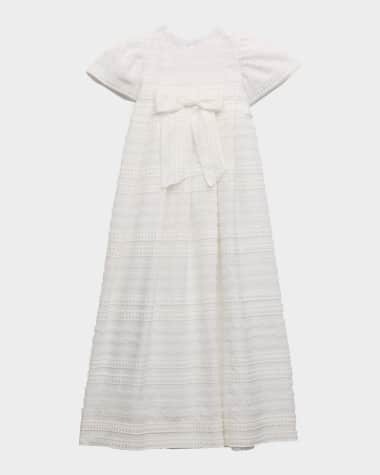 White Label by Zoe Girl's Sarah Ruffle-Trim Christening Gown, Size 0-12M