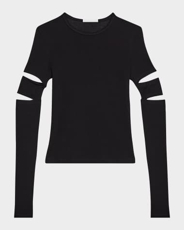 Helmut Lang Long-Sleeve Slash Top