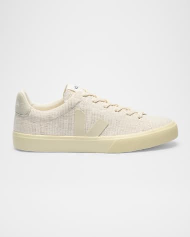 VEJA Campo Jute Raffia Low-Top Sneakers