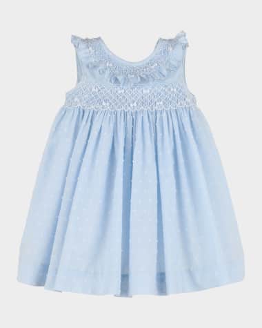 Luli & Me Girl's Swiss Dot Embroidered Dress, Size 4T-3