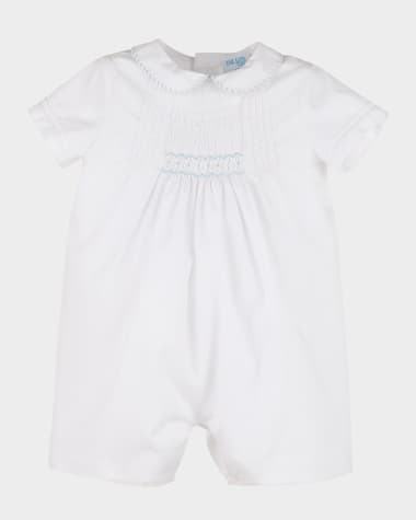Luli & Me Boy's Smocked Jon Jon, Size 6M-18M