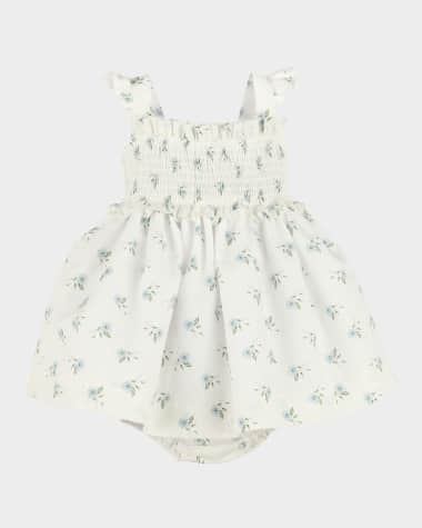 Luli & Me Girl's Smocked Floral-Print Sundress, Size 6M-3